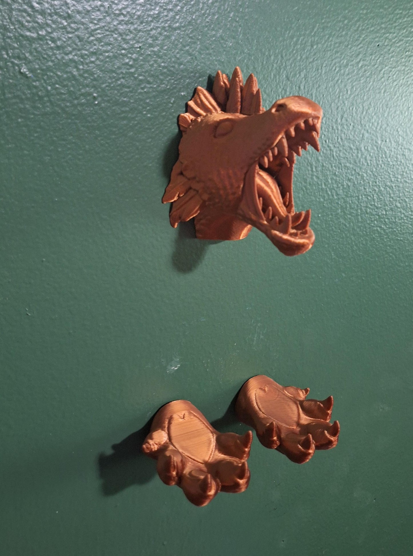 3D printed dragon head key holder organizer / wall mount coat hanger / 3d printed dragon wall Home decor key hook coat rack