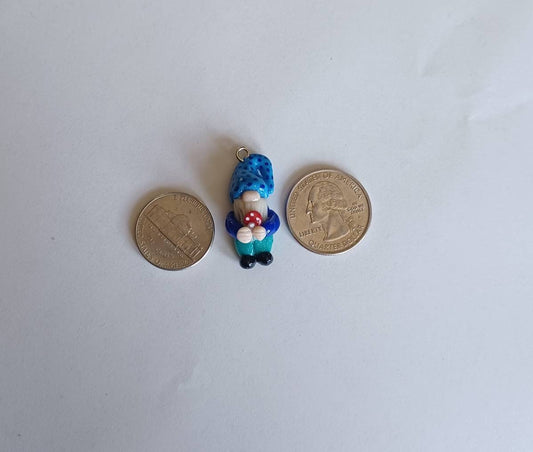 Kawaii fairy gnome toadstool charms / polymer clay gnome charms / kawaii toadstool charms / gnome charms
