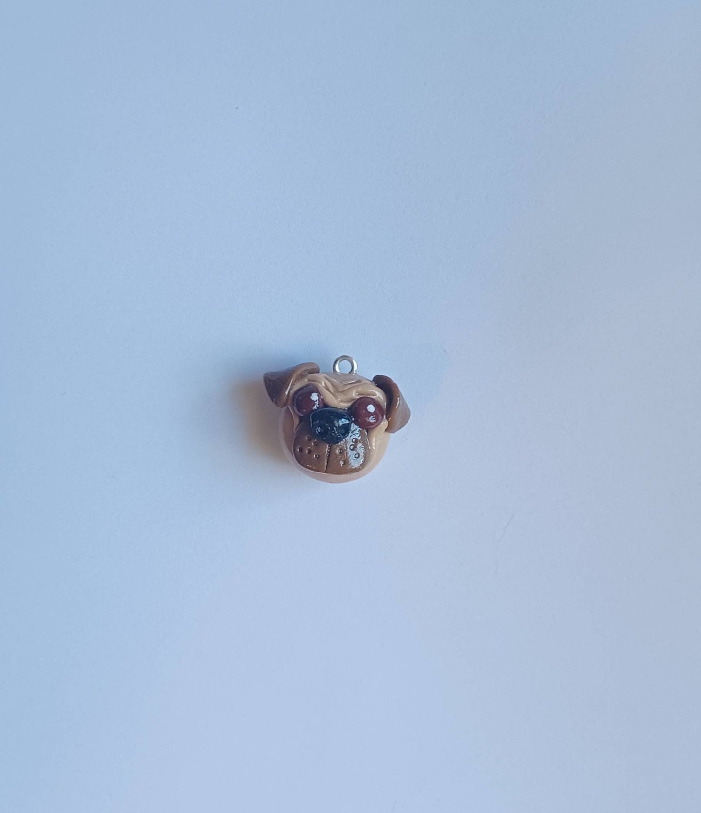 Kawaii pug dog charms / polymer clay pug charms / kawaii animal puppy charms / kawaii pug jewelry charms