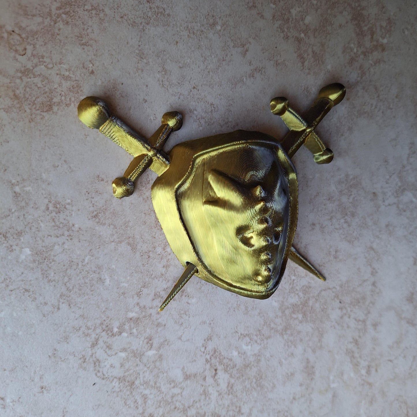 3D printed dragon shield hair bun pin / 3d printed dragon animal hair pin costume cosplay / 3d printed animals figurine knick knack