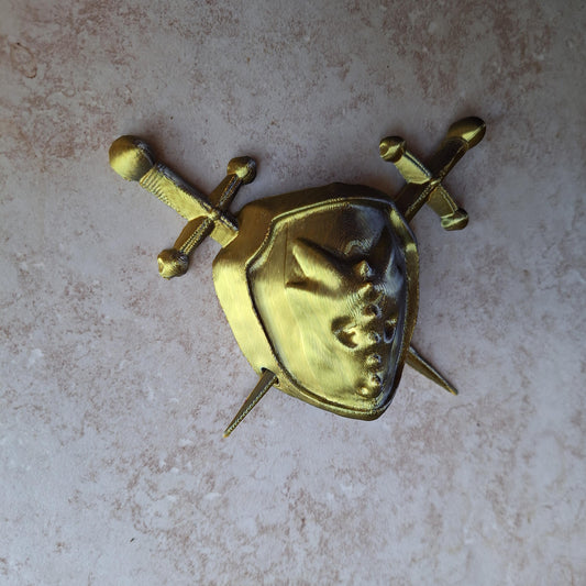 3D printed dragon shield hair bun pin / 3d printed dragon animal hair pin costume cosplay / 3d printed animals figurine knick knack