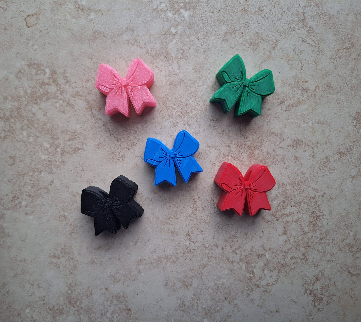 3D printed bow straw buddy charm tumbler accessories / tumbler charm straw buddy / ribbon bow straw topper charm