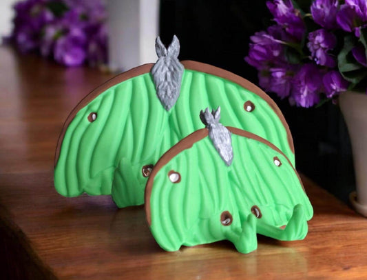 3D printed luna moth book stand tablet phone stand / green moth butterfly wing book stand / 3d printed moth animal Home decor