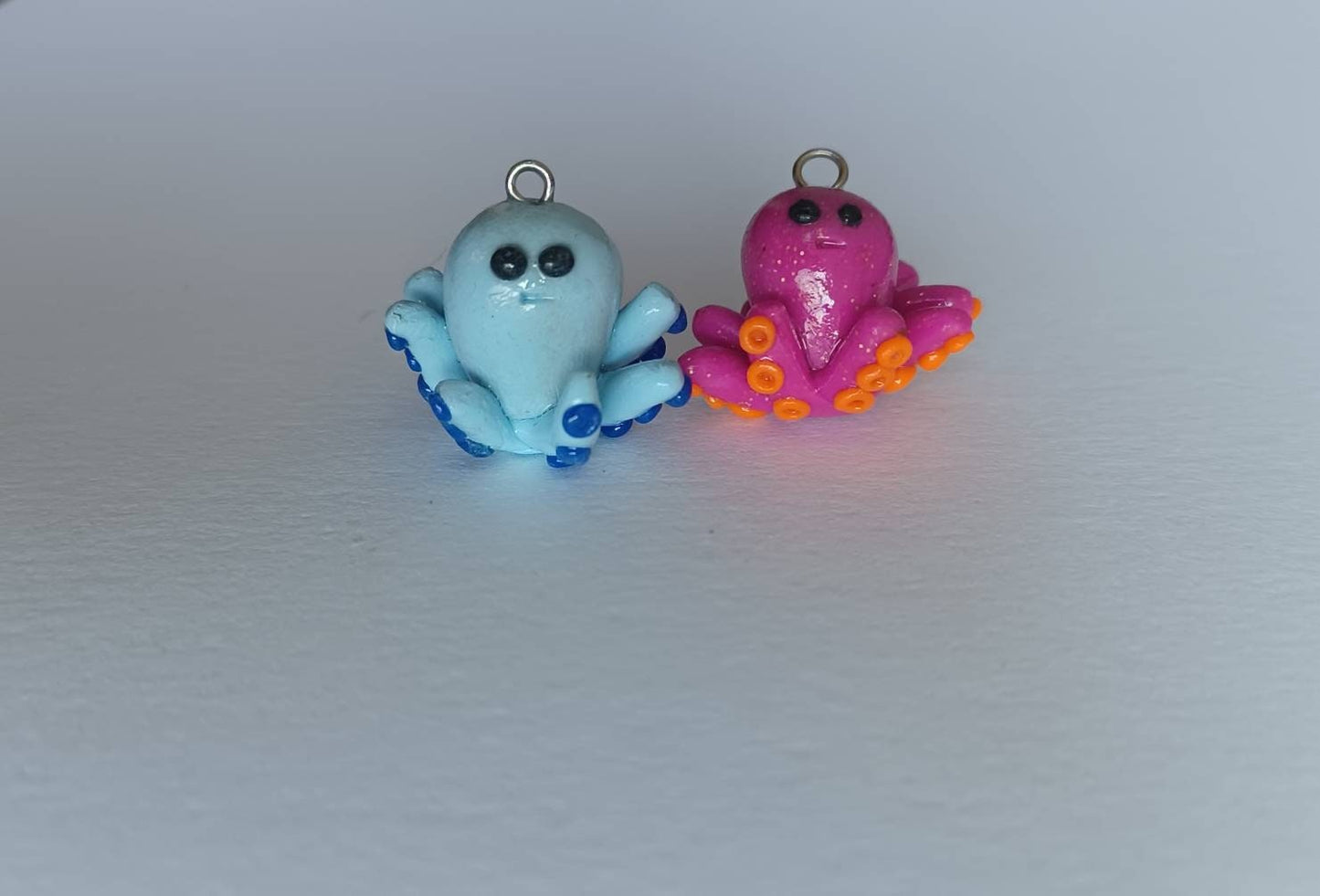 Kawaii octopus charms / polymer clay charms / kawaii charms / kawaii jewelry / kawaii squid charms