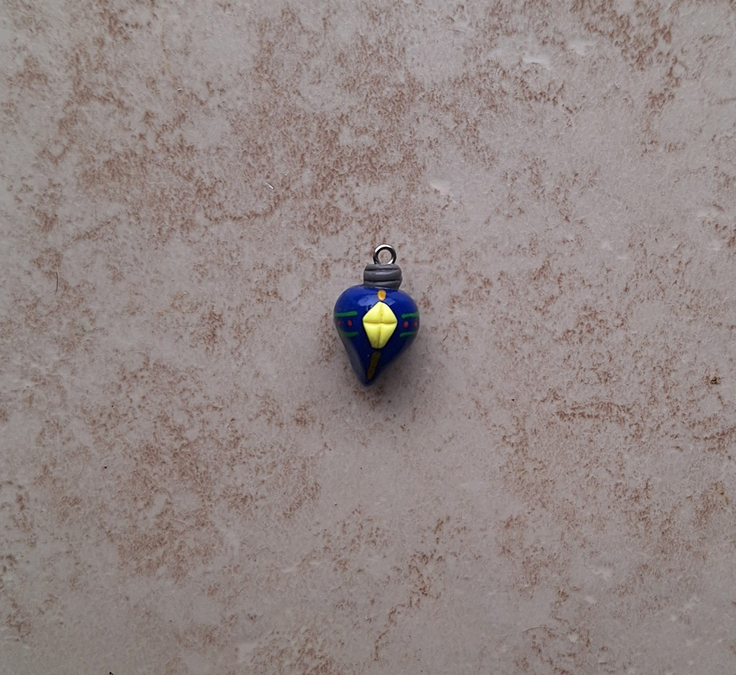 Kawaii Christmas ornament charms / polymer clay retro blue ornament charms / kawaii Christmas  jewelry / kawaii Holiday charms