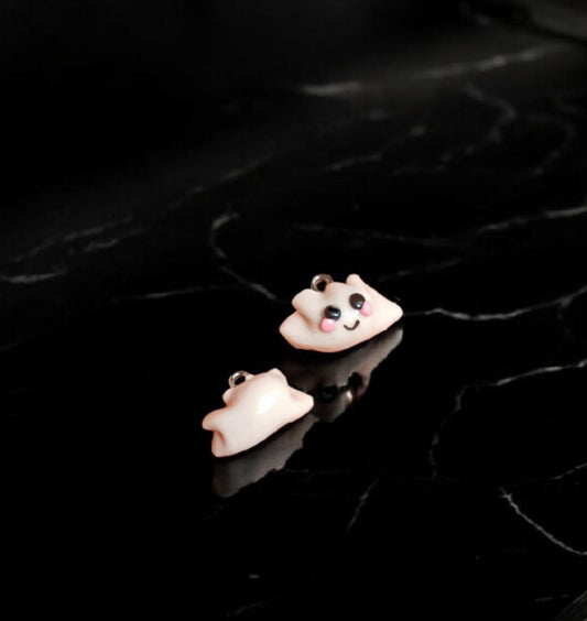 Polymer clay potstickers charms / cute kawaii clay dumpling potsticker food charms jewelry stitch marker progress keeper notions