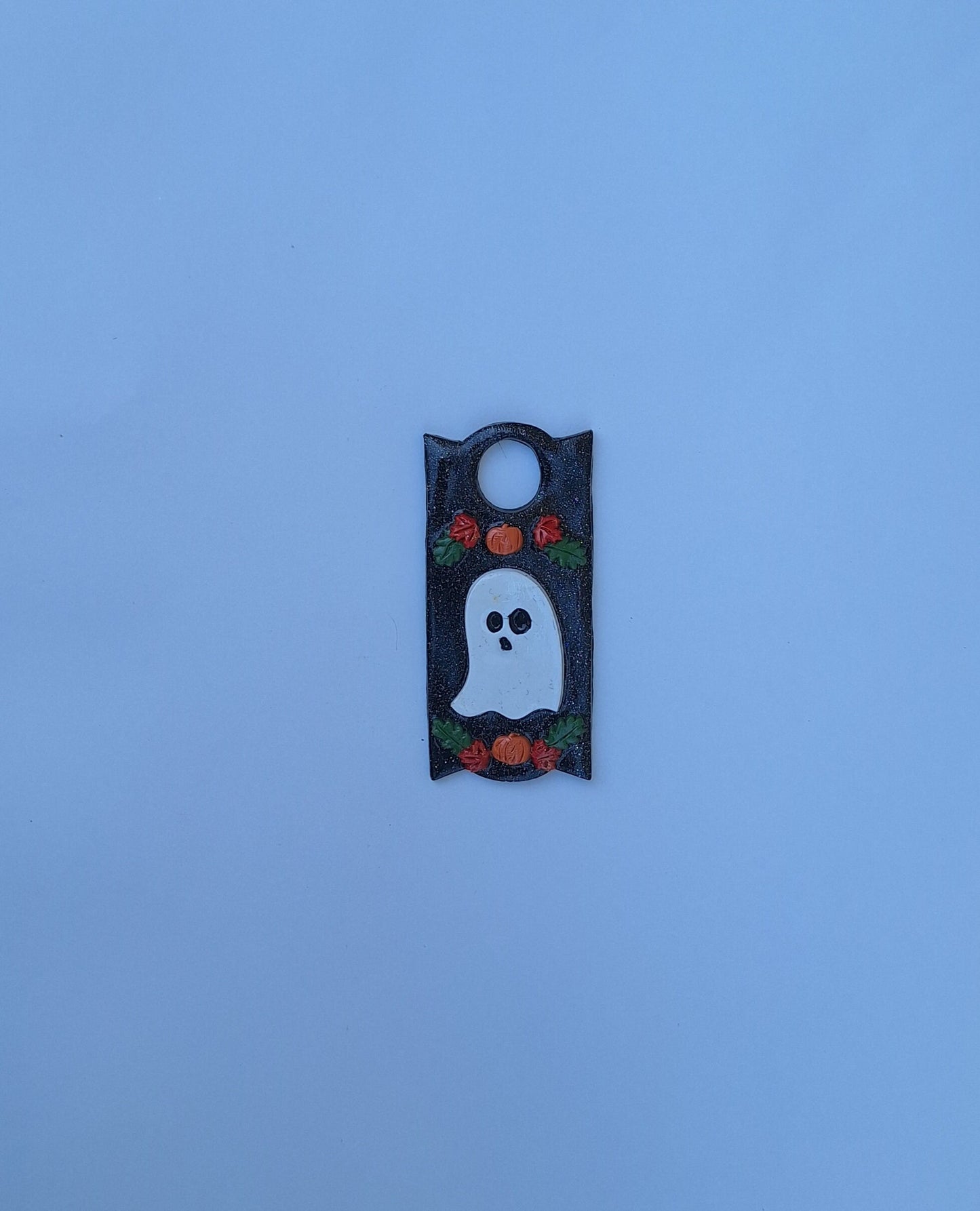 Polymer clay straw tag tumbler topper / clay tumbler accessories / ghost pumpkin tumbler topper straw tag / halloween tumbler accessories