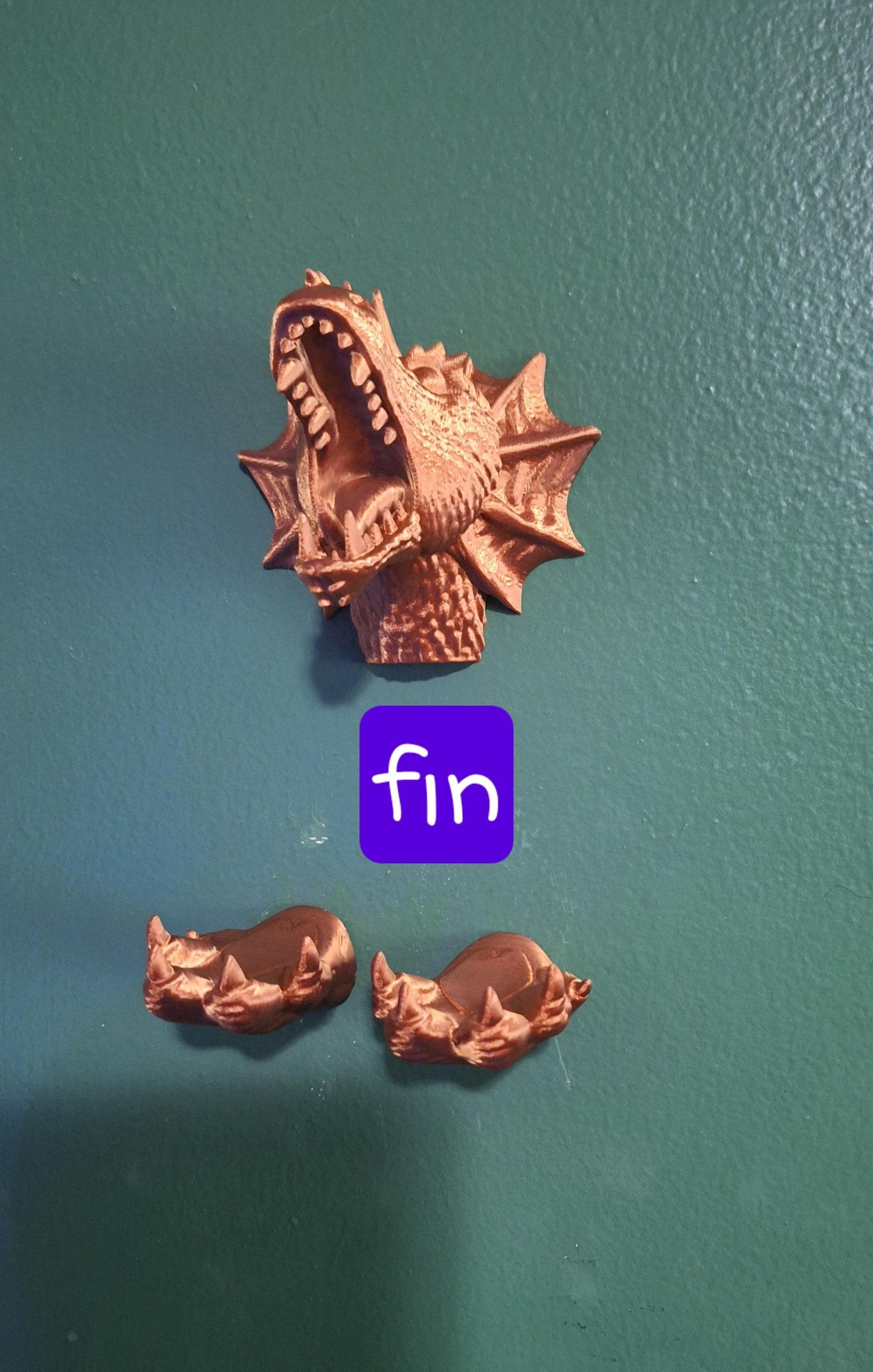 3D printed dragon head key holder organizer / wall mount coat hanger / 3d printed dragon wall Home decor key hook coat rack