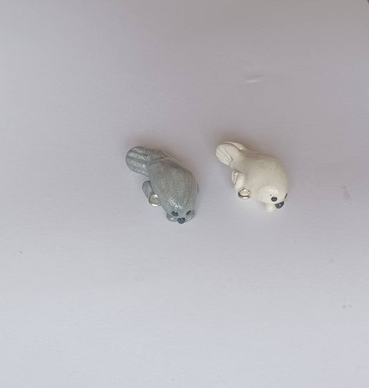 Kawaii seal charms / polymer clay seal  charms / kawaii animal charms / kawaii seal jewelry