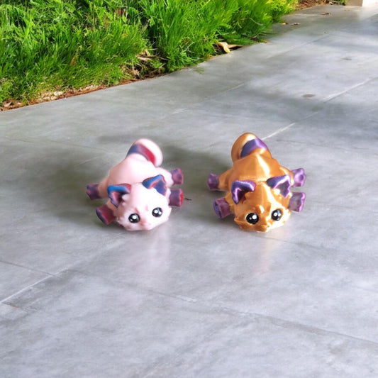 3D articulated raccoon / 3d printed gray black raccoon / 3d printed animals figurine knick knack Fidget