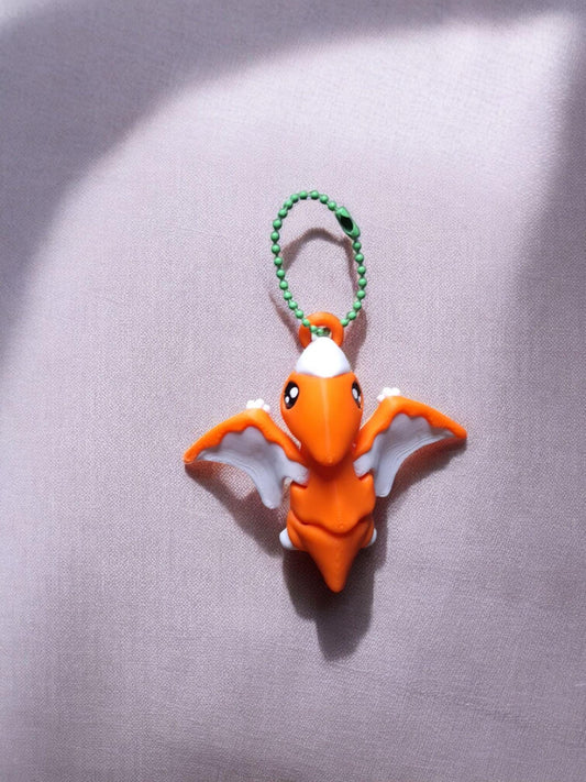 3D articulated cute baby dino / 3d printed dinosaur pterodactyl keychain / 3d printed pterodactyl chain animals figurine Fidget