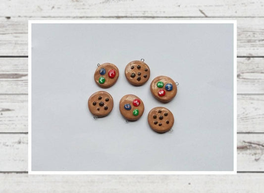 Kawaii cookie charms / polymer clay cookie charms / kawaii food charms / kawaii food jewelry