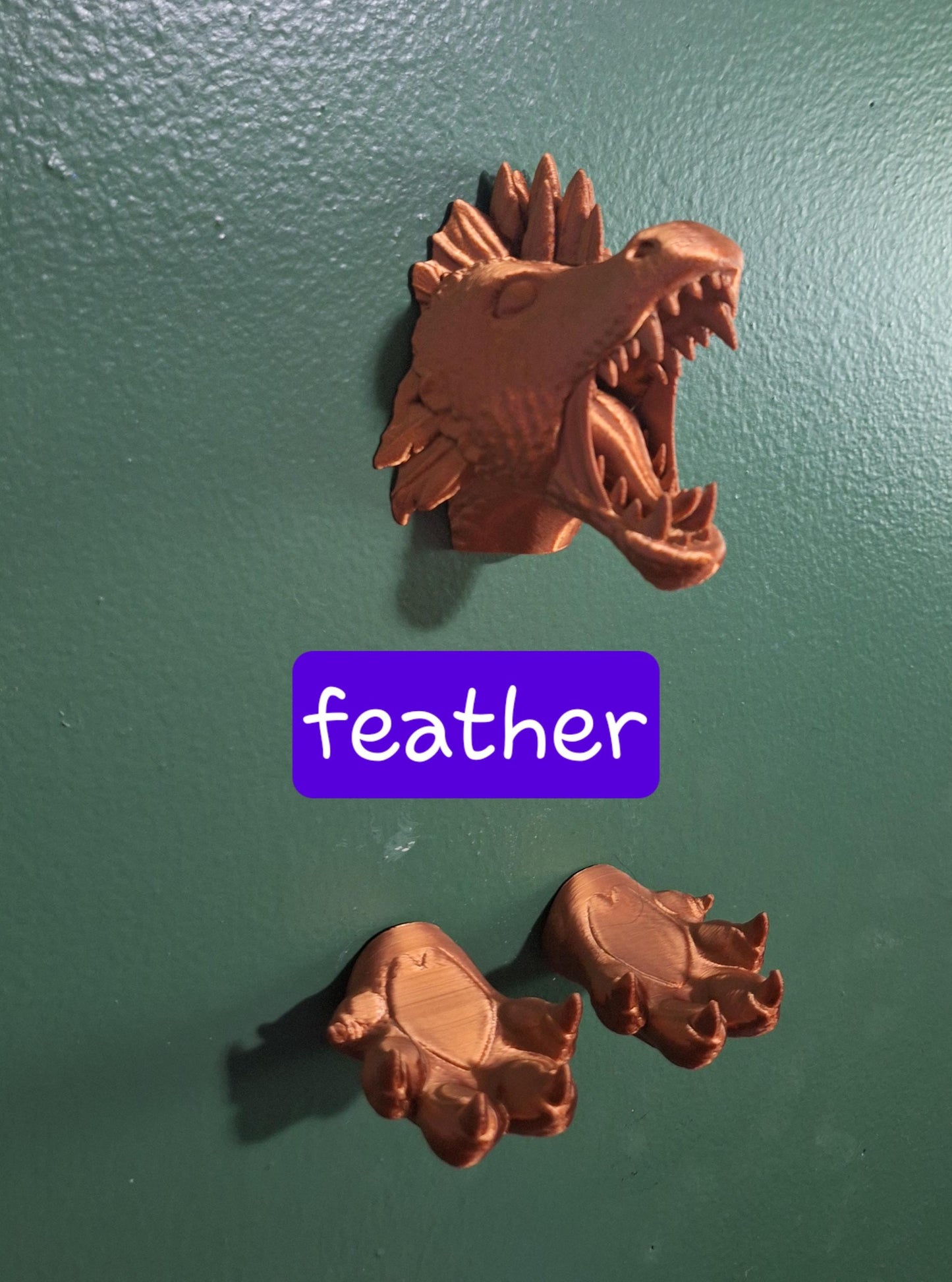 3D printed dragon head key holder organizer / wall mount coat hanger / 3d printed dragon wall Home decor key hook coat rack