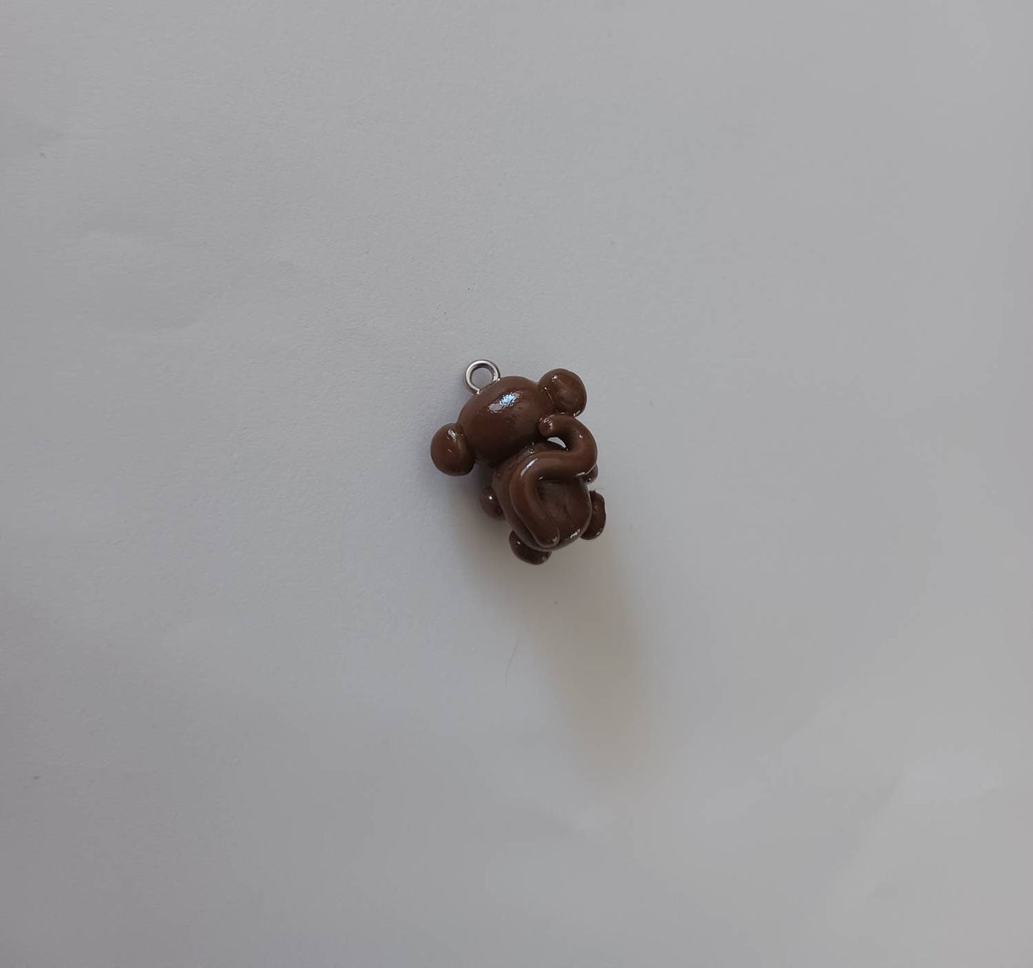 Polymer clay monkey charms / cute kawaii clay monkey with banana animal charm / monkey jewelry charm stitch marker progress keeper notions