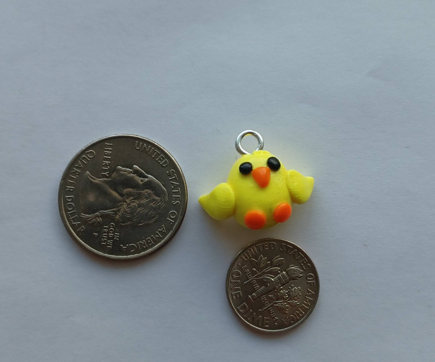 Kawaii chick charms / polymer clay baby chicken charms / kawaii easter charms / kawaii chicken jewelry