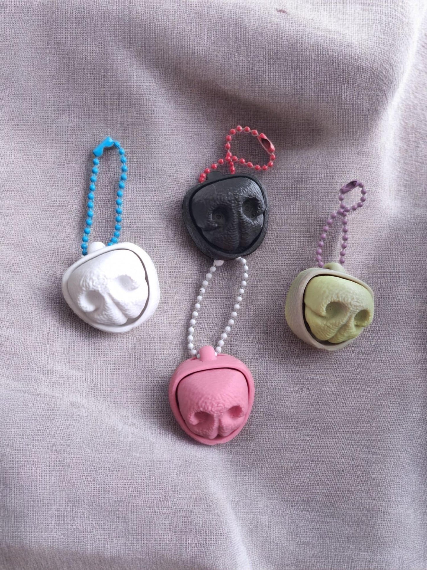 3D printed dog nose boop Fidget clicker keychain / 3d printed puppy dog animals figurine knick knack Fidget keychain keycap clicker