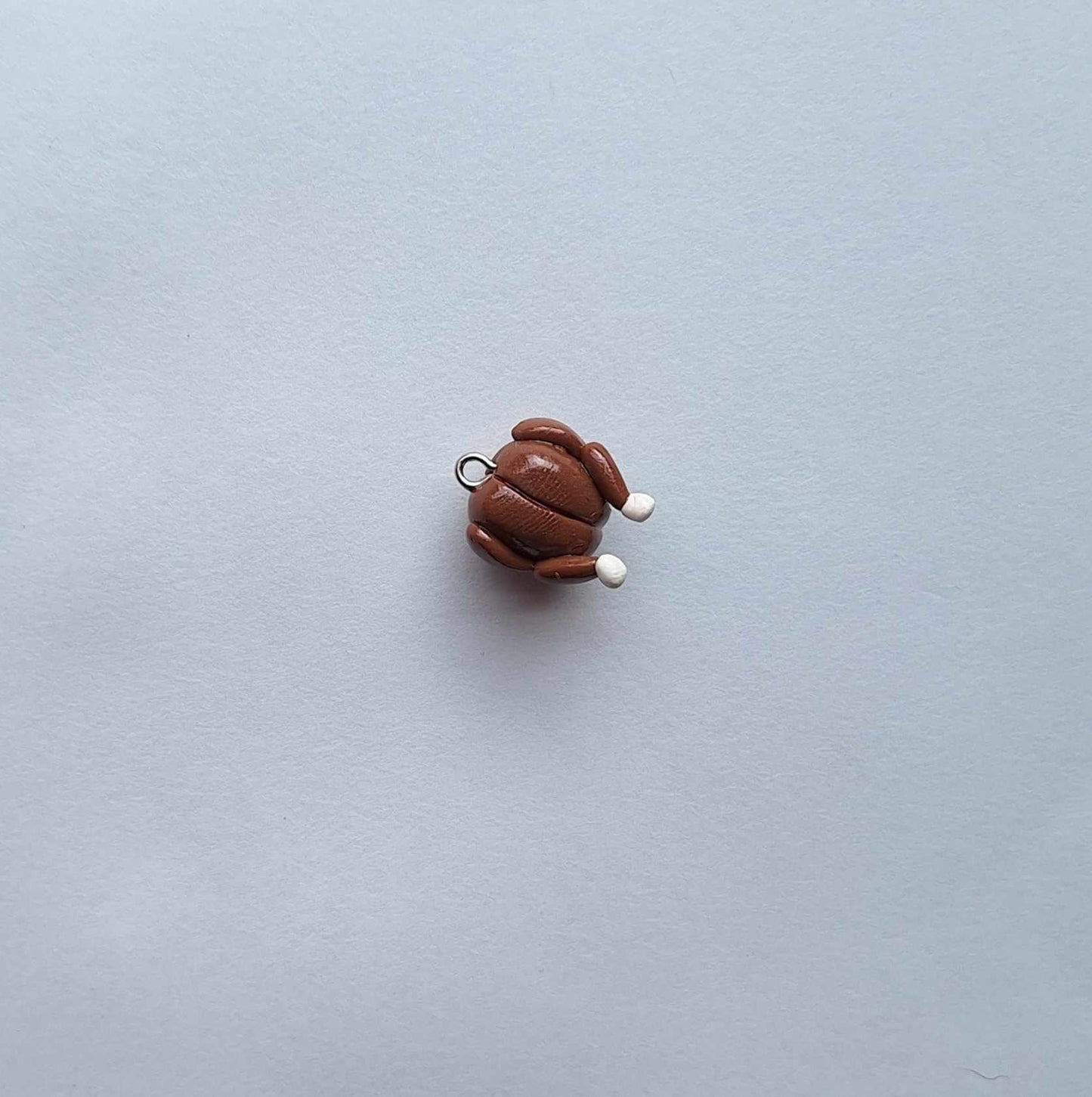 Kawaii roast turkey charms / polymer clay food charms / holiday food  clay charms / kawaii clay jewelry / turkey thanksgiving charms