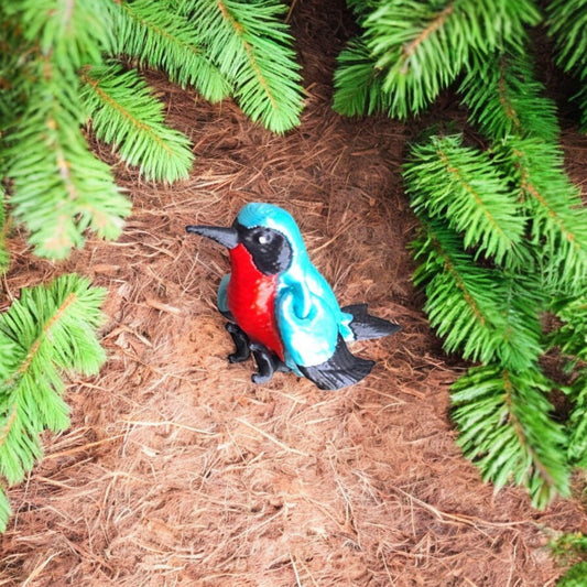 3D articulated flexi hummingbird / 3d printed cute humming bird / 3d printed animals figurine knick knack Fidget keychain