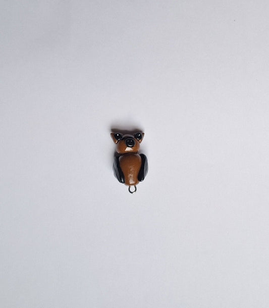 Kawaii hanging bat charms / polymer clay halloween charms / kawaii clay charms / kawaii clay jewelry / bat charms