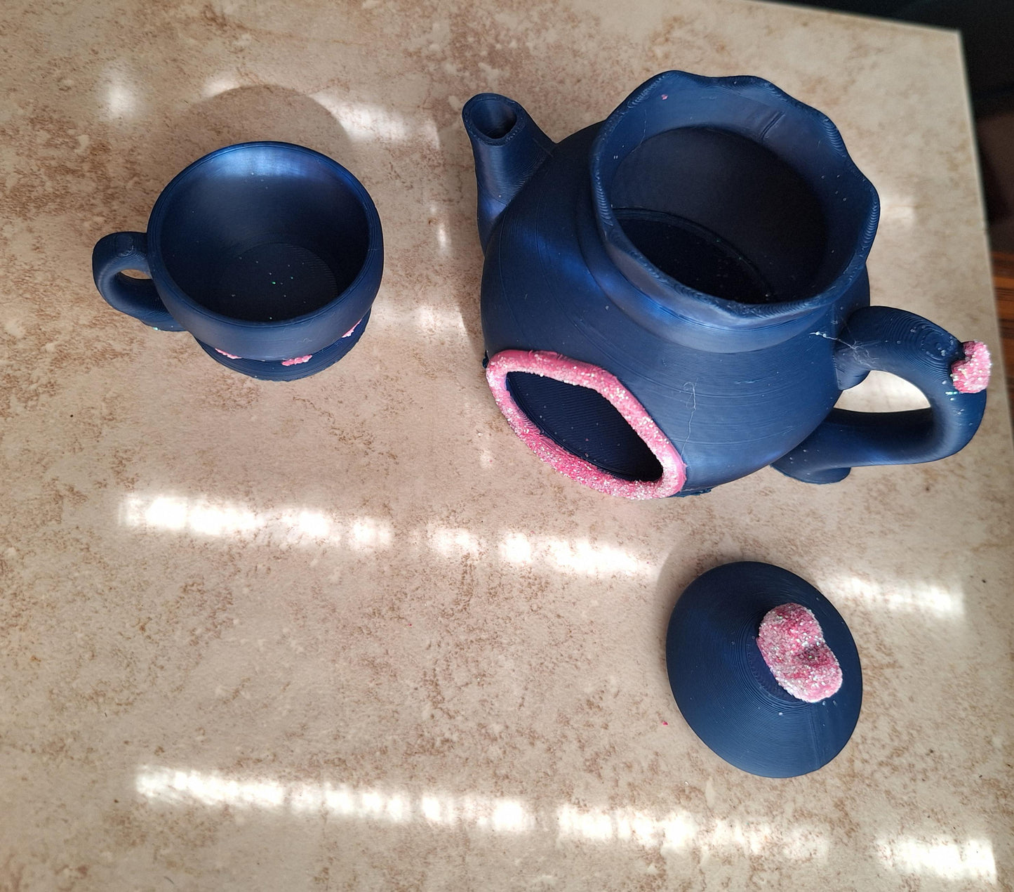3D articulated mouse / 3d printed mice tea pot cup set / 3d printed animals mouse keychain figurine knick knack Fidget
