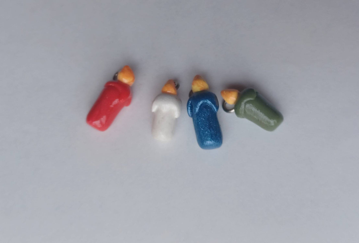 Kawaii candle charms / polymer clay candle charms / kawaii fire charms / kawaii candle jewelry