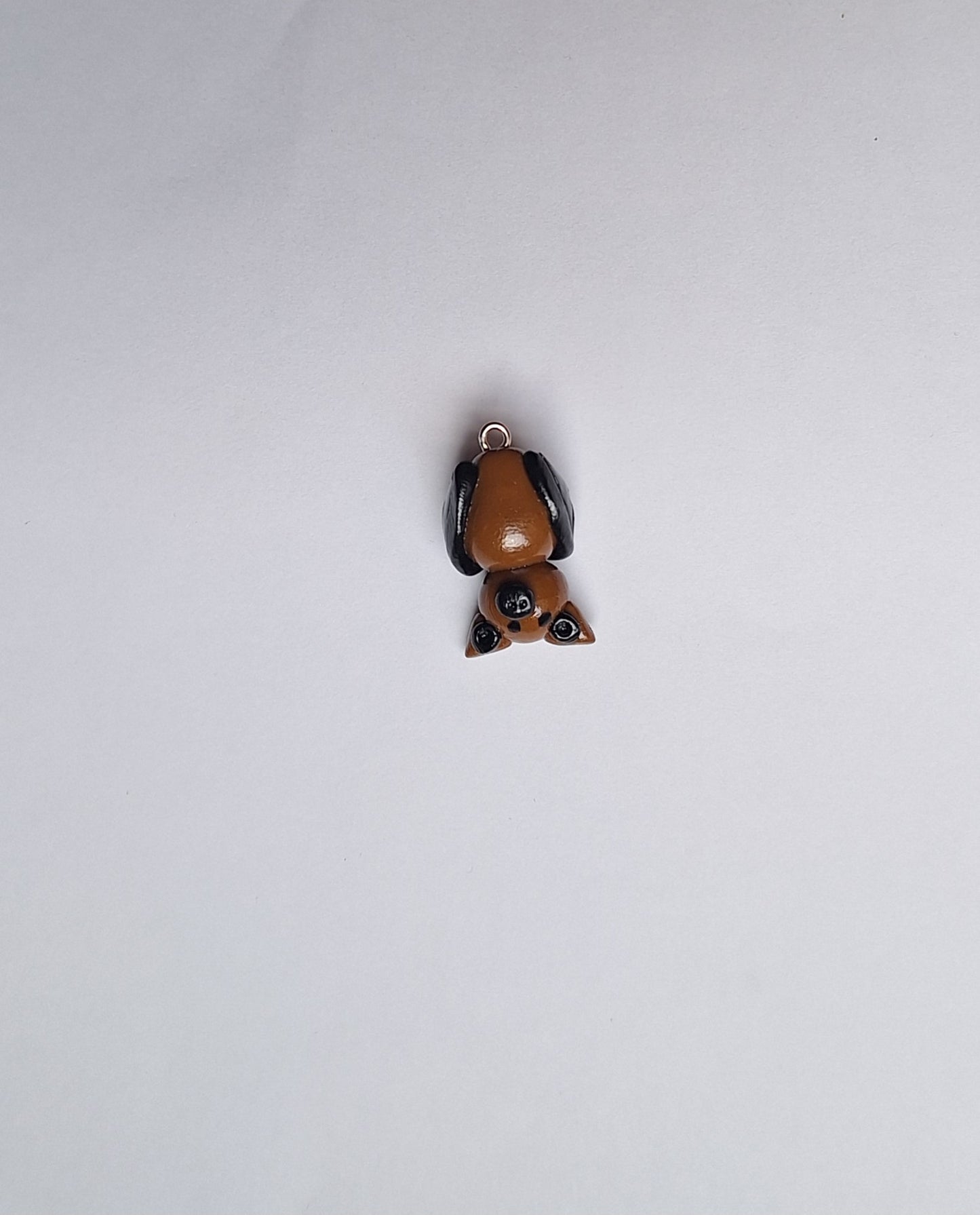 Kawaii hanging bat charms / polymer clay halloween charms / kawaii clay charms / kawaii clay jewelry / bat charms