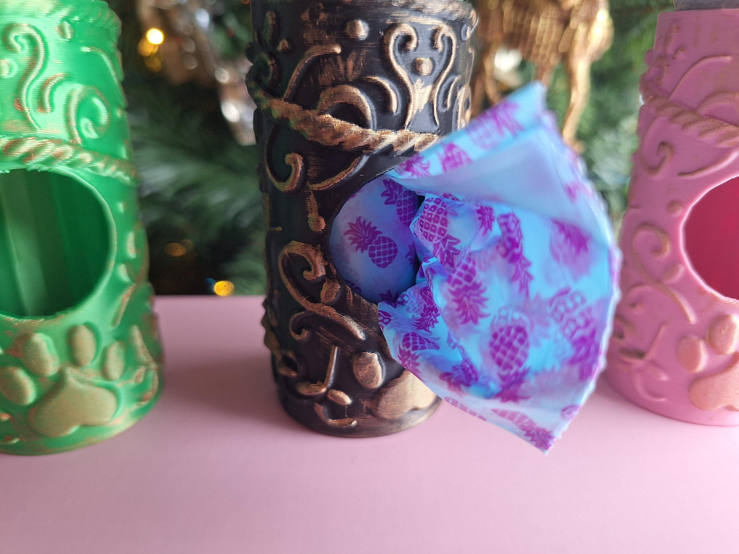 3D printed potion bottle dog waste bag holder / 3d printed pet waste bag container / 3d printed animals pet accessories