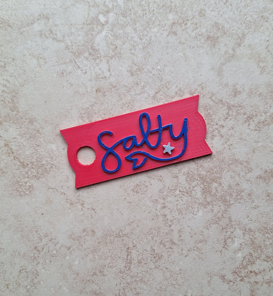 3D printed shell beach straw tag tumbler topper tumbler accessories / salty tumbler topper straw tag / tumbler accessories for stanley