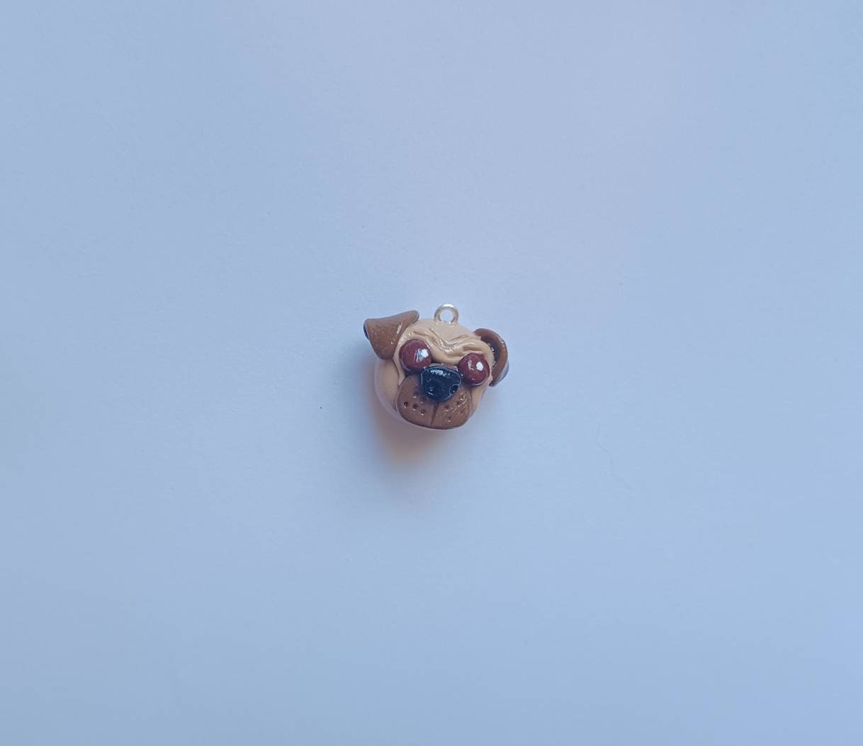 Kawaii pug dog charms / polymer clay pug charms / kawaii animal puppy charms / kawaii pug jewelry charms