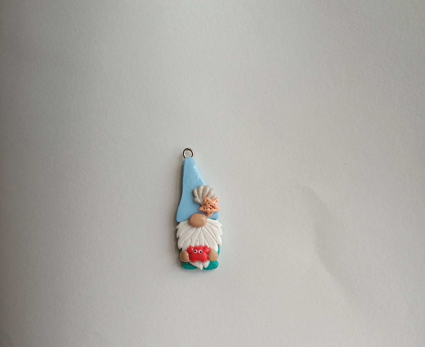 Kawaii nautical beach gnome charms / polymer clay garden gnome charms / crab gnome charms / starfish shell summer gnome charms stitch marker
