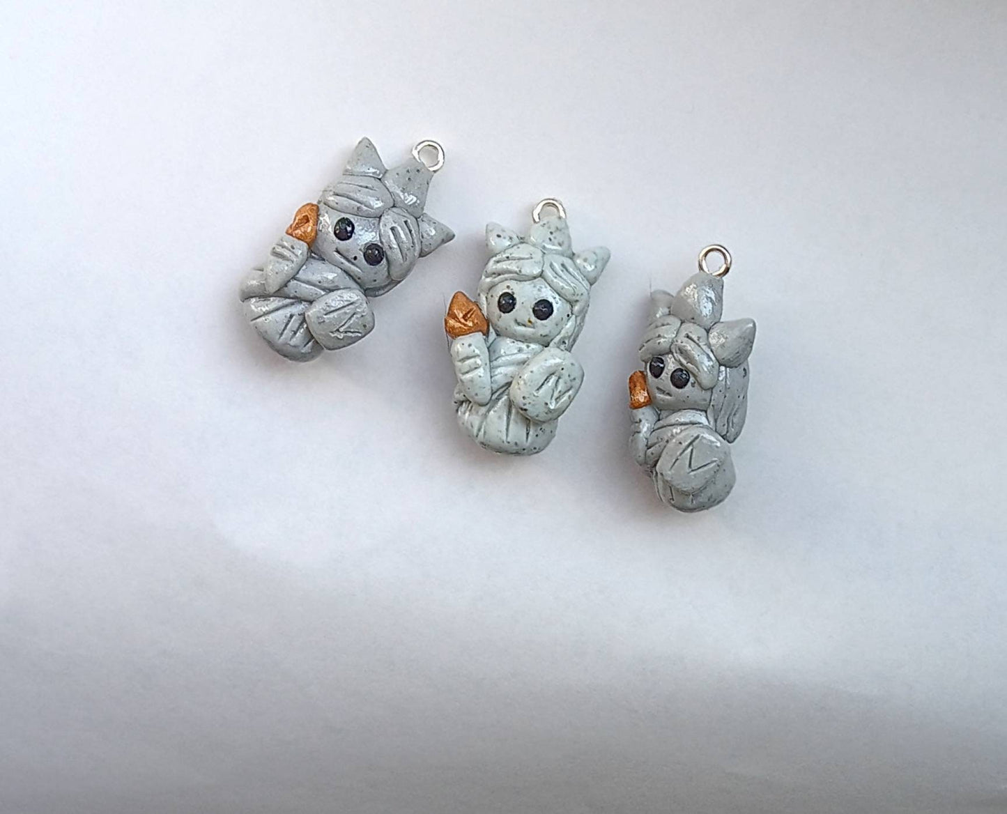 Kawaii 4th of july charms / polymer clay liberty charms / kawaii independence holiday charms / statue of liberty USA charms