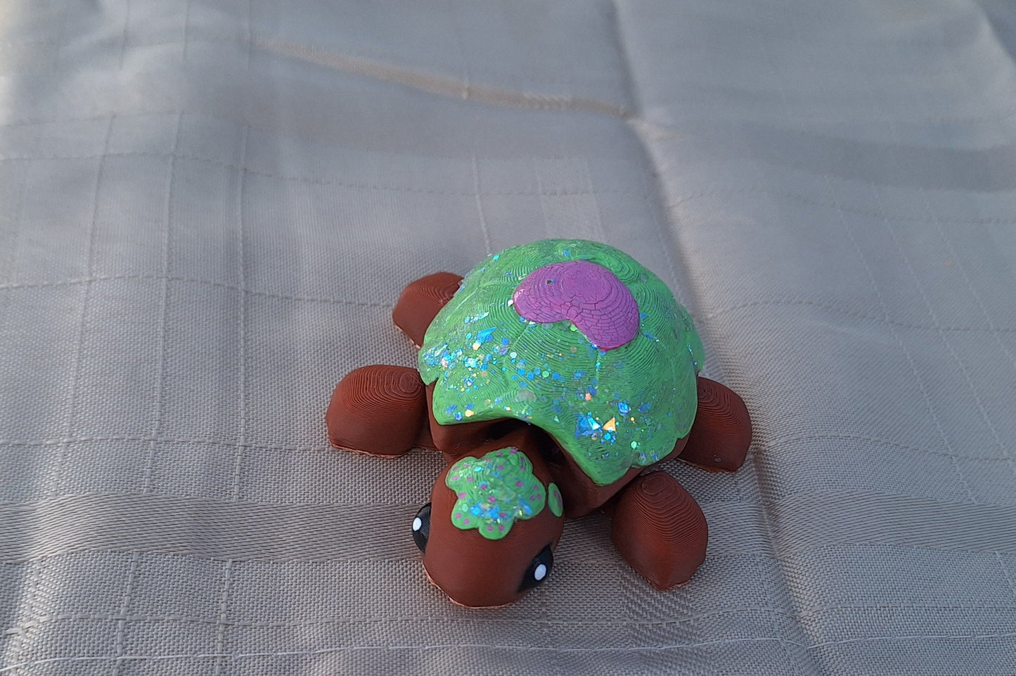 3D articulated turtle / 3d printed turtle heart shell / 3d printed animals figurine knick knack Fidget