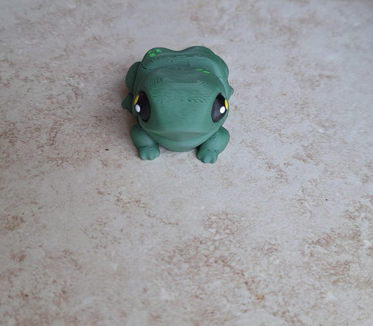 3D articulated frog bug / 3d printed frog with dots froggy froggie / 3d printed animals figurine knick knack Fidget decor