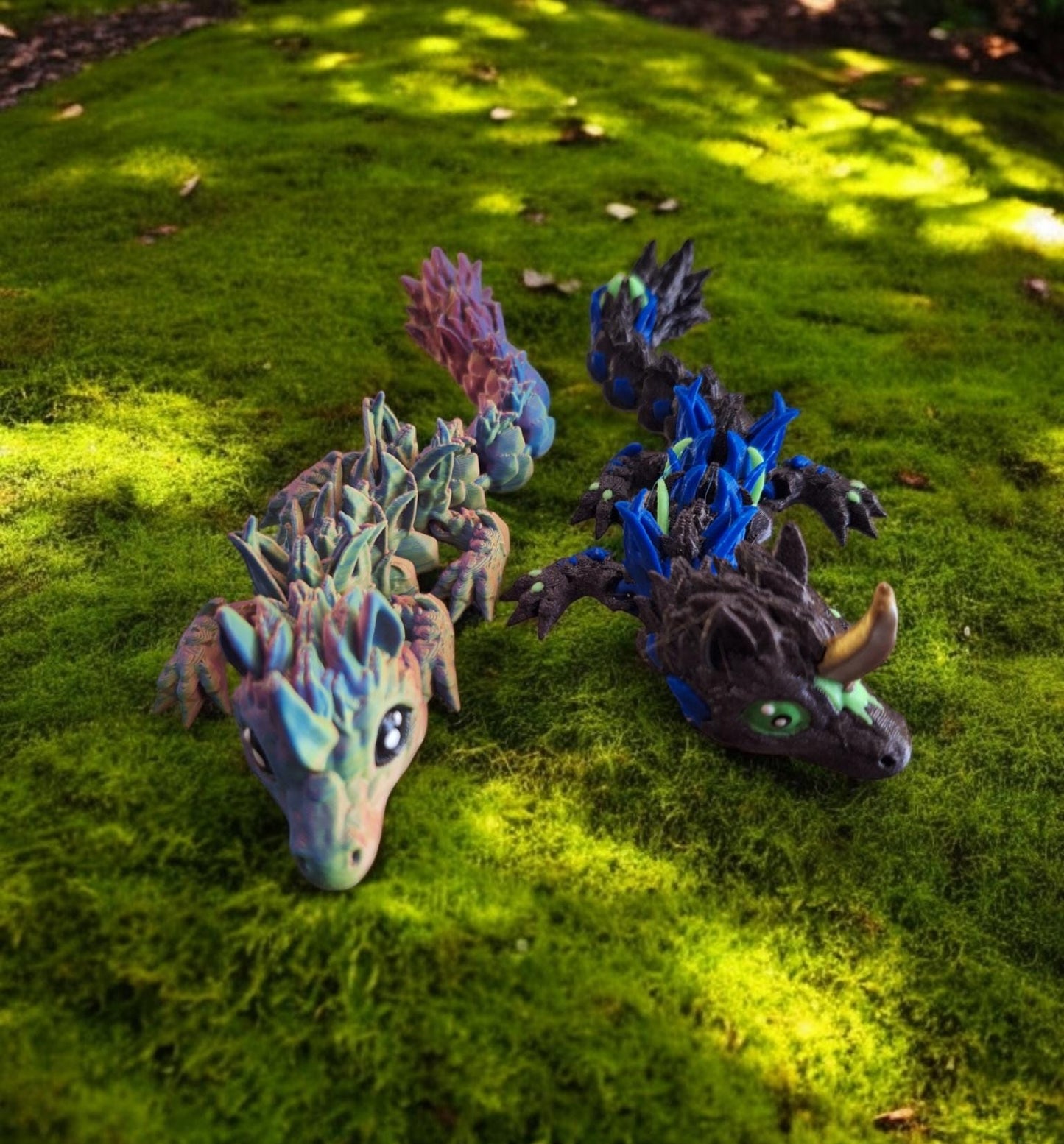 3D articulated rainbow unicorn baby dragon / 3d printed unicorn dragon animals desk pet Fidget figure