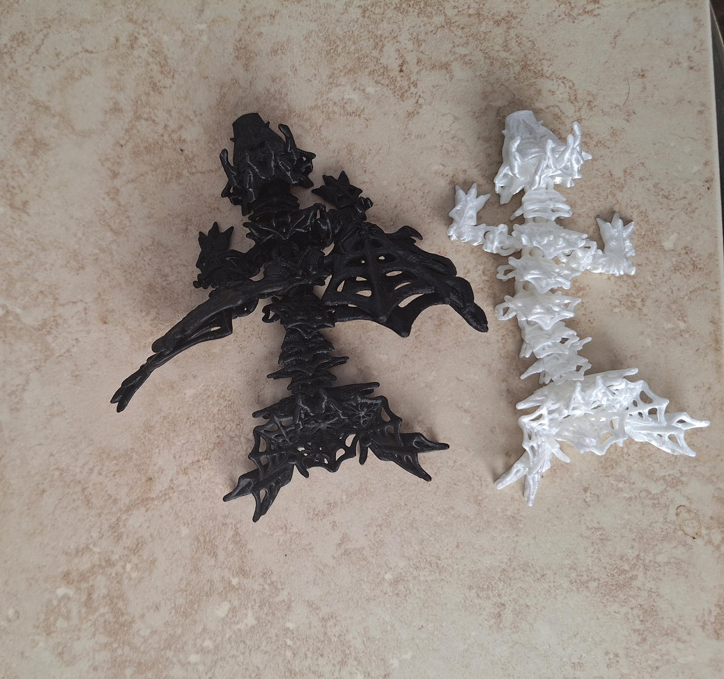 3D articulated wicked dragon straw cap / 3d printed dragon animals / halloween spider web dragon tadling straw topper cover Fidget figurines