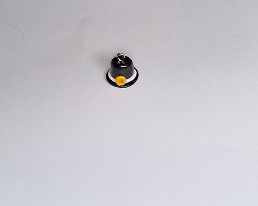 Kawaii pilgrim hat charms / polymer clay st. Patrick's day charms / thanksgiving pilgrim hat lucky charm leprechaun jewelry stitch marker