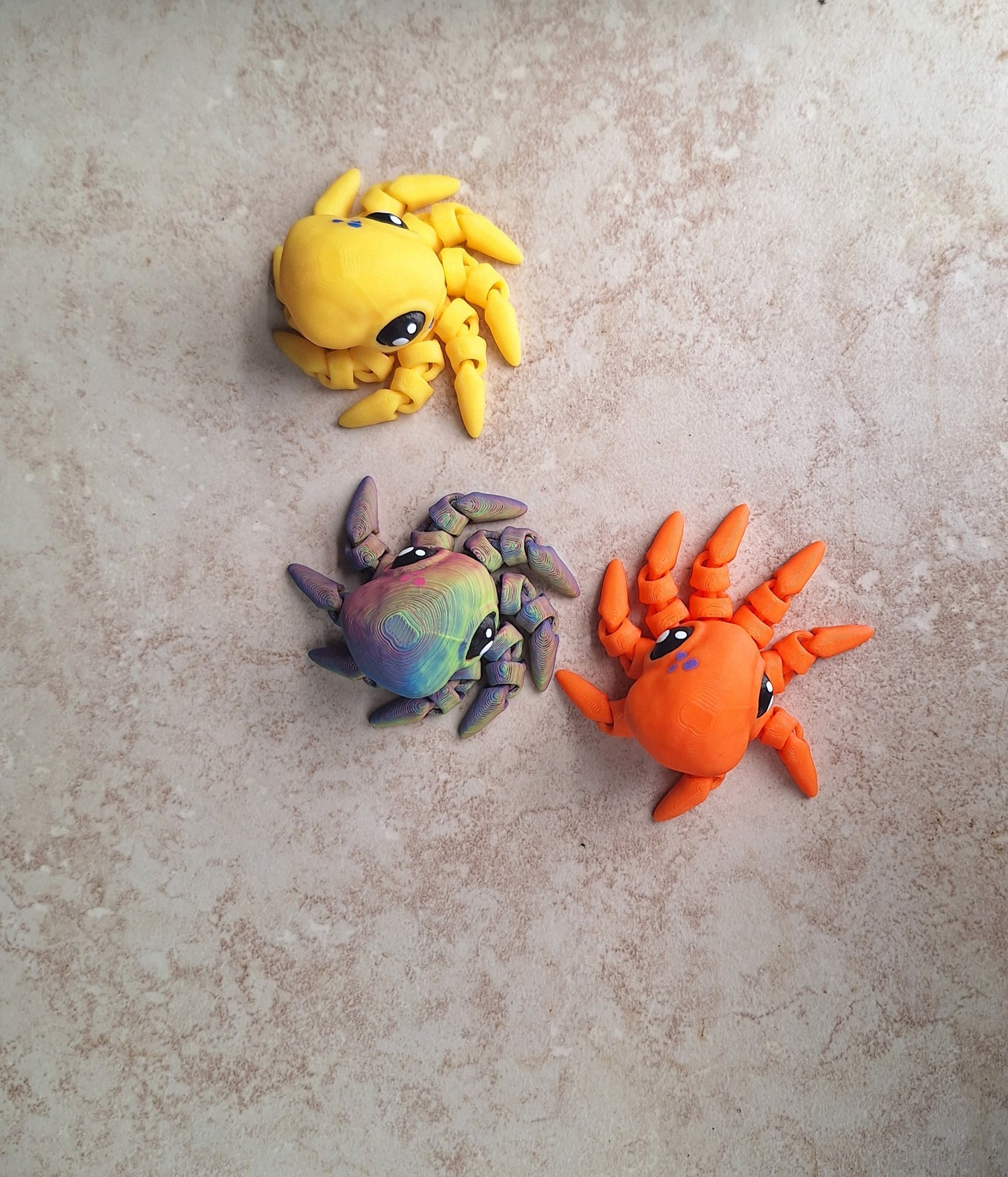3D articulated colorful octopus squid / 3d printed octopus animals / squid octopus PLA 3d printed knick knack Fidget figurines