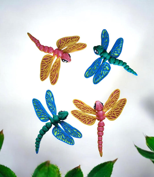 3D articulated dragonfly insect bug / 3d printed dragonfly animals / 3d dragon fly knick knack Fidget figurines