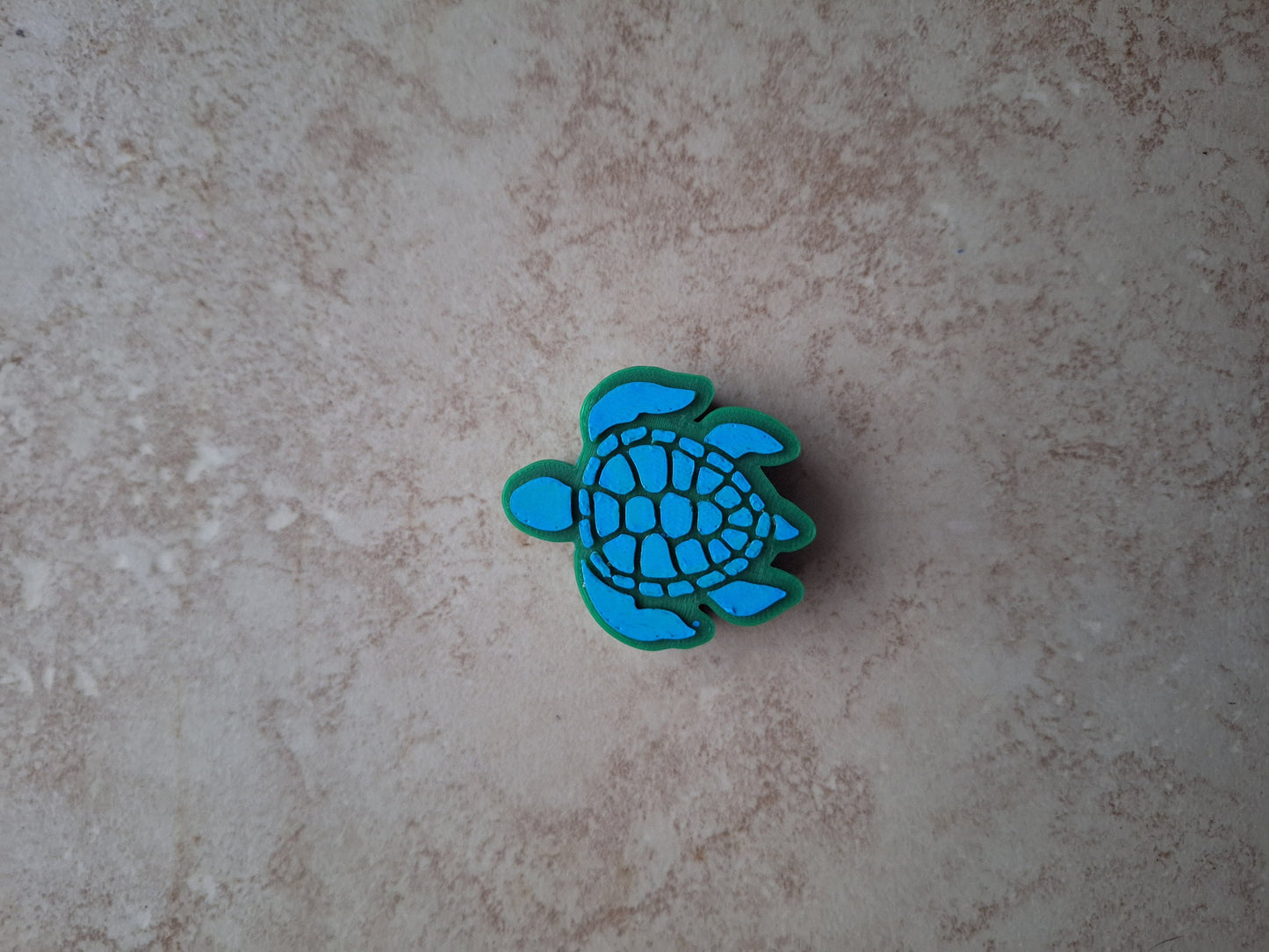 3D printed green blue sea turtle straw buddy charm tumbler accessories / tumbler charm straw buddy / beach turtle straw topper charm