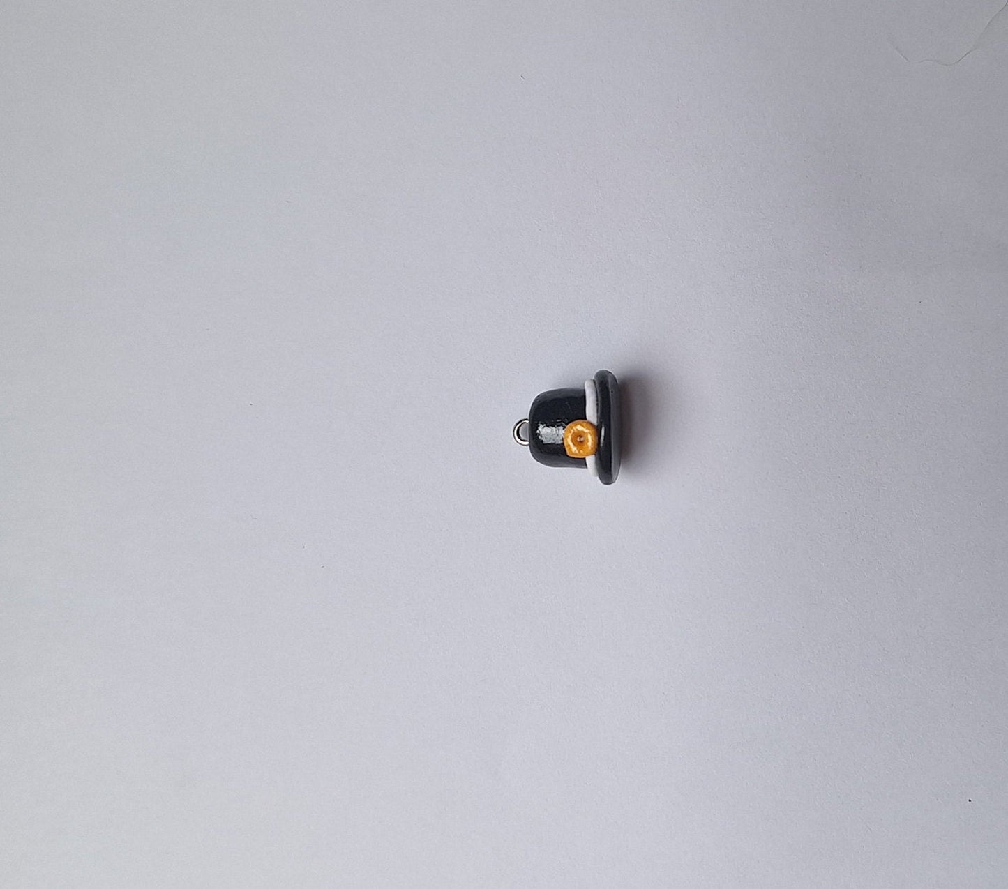 Kawaii pilgrim hat charms / polymer clay st. Patrick's day charms / thanksgiving pilgrim hat lucky charm leprechaun jewelry stitch marker