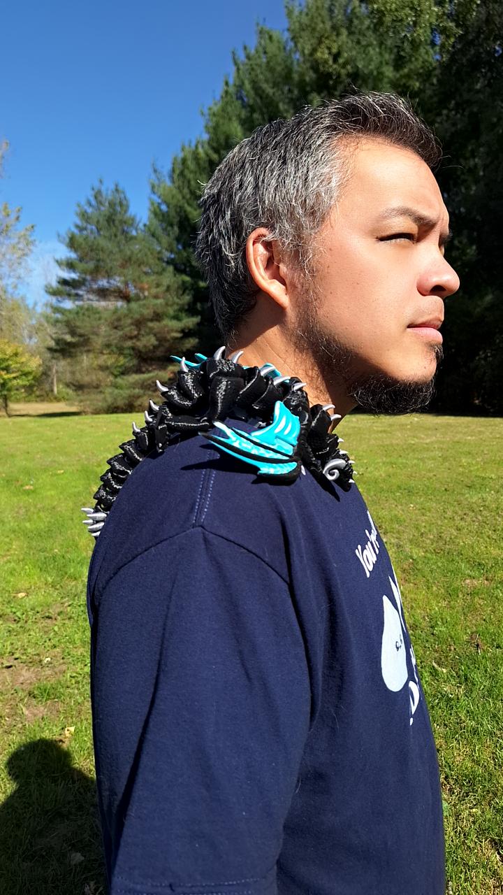 3D printed dragon shoulder puppet / 3d printed dragon animal costume cosplay / 3d printed animals figurine knick knack Fidget