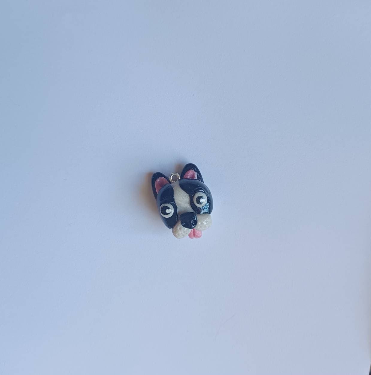 Kawaii french bulldog charms / polymer clay frenchie charms / kawaii animal puppy charms / kawaii French bulldog jewelry charms