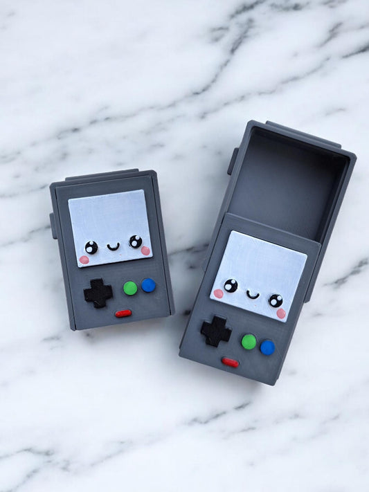 3D printed kawaii game console container / 3d console storage box display / 3d printed whimsical storage container