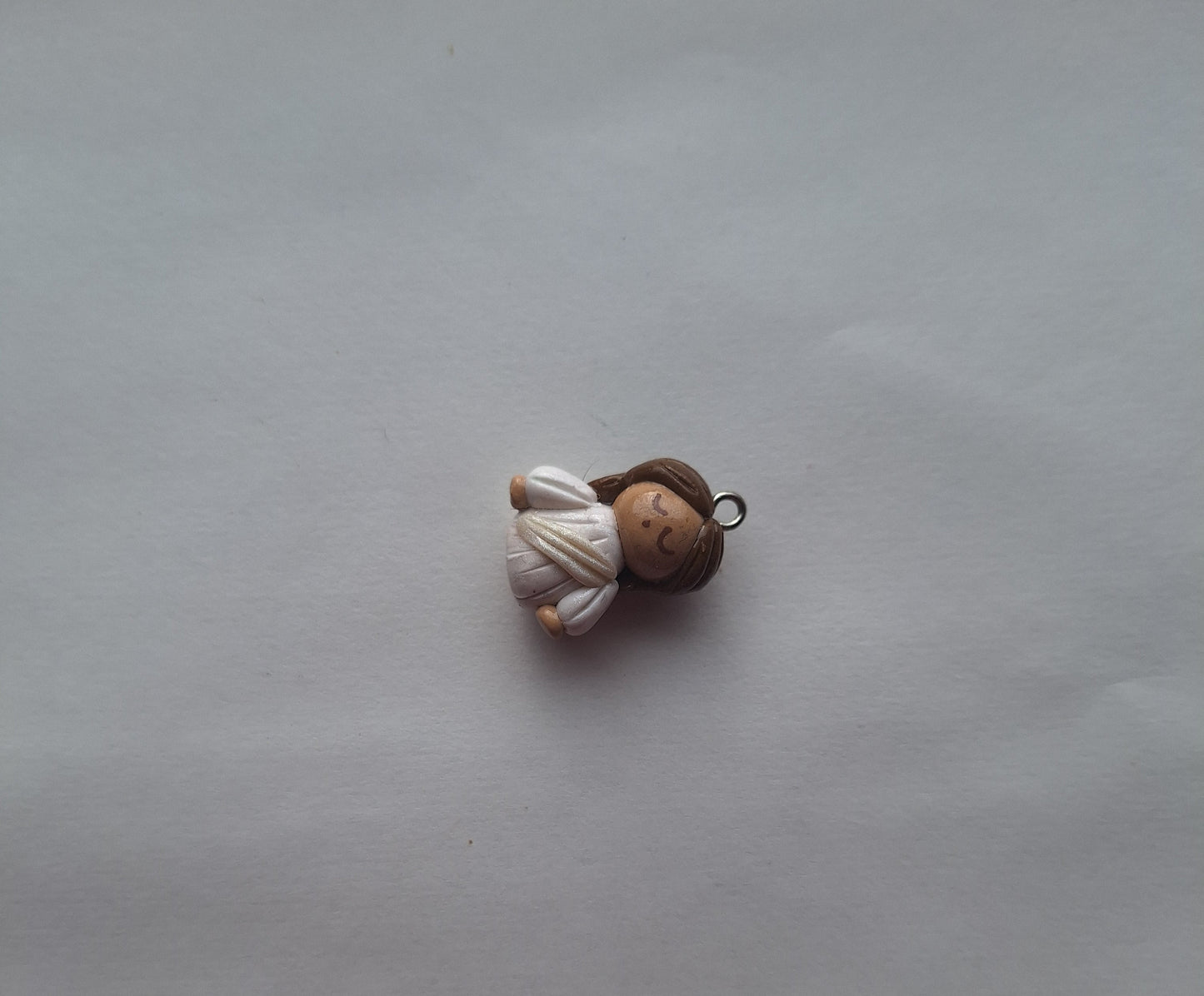 Clay angel Jesus charms / polymer clay Christmas charms /  Christian jewelry charms / religious holiday easter Jesus charms stitch marker