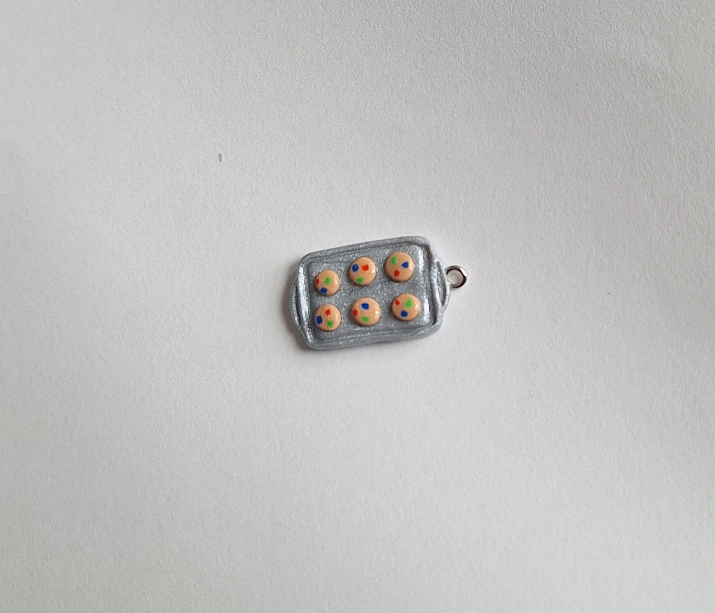 Kawaii chocolate candy cookie baking tray charms / polymer clay cookie charms / kawaii food charms / kawaii food jewelry charm stitch marker