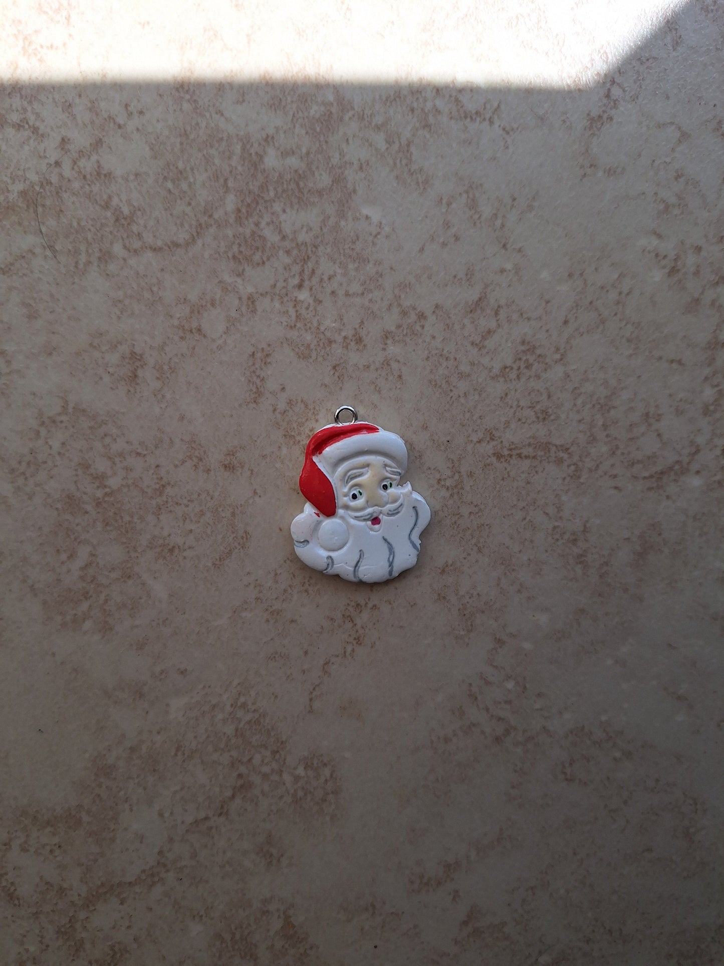 Kawaii Christmas Santa claus charms / polymer clay vintage santa charms / kawaii holiday jewelry charms pendant stitchmarker