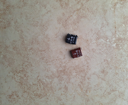 Holy Bible charms / polymer clay Christmas charms /  Christian jewelry charms / tiny Bible charms