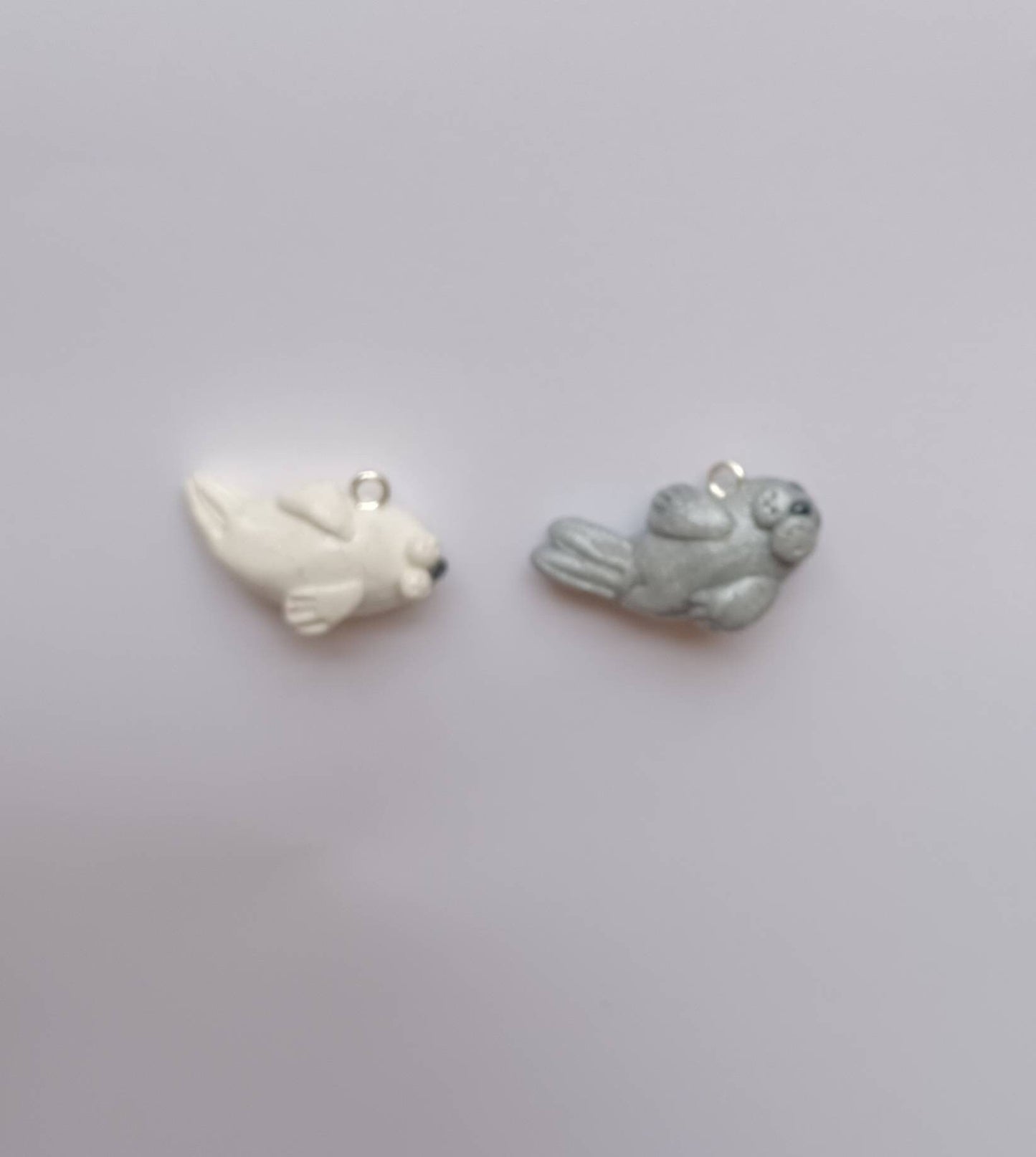 Kawaii seal charms / polymer clay seal  charms / kawaii animal charms / kawaii seal jewelry