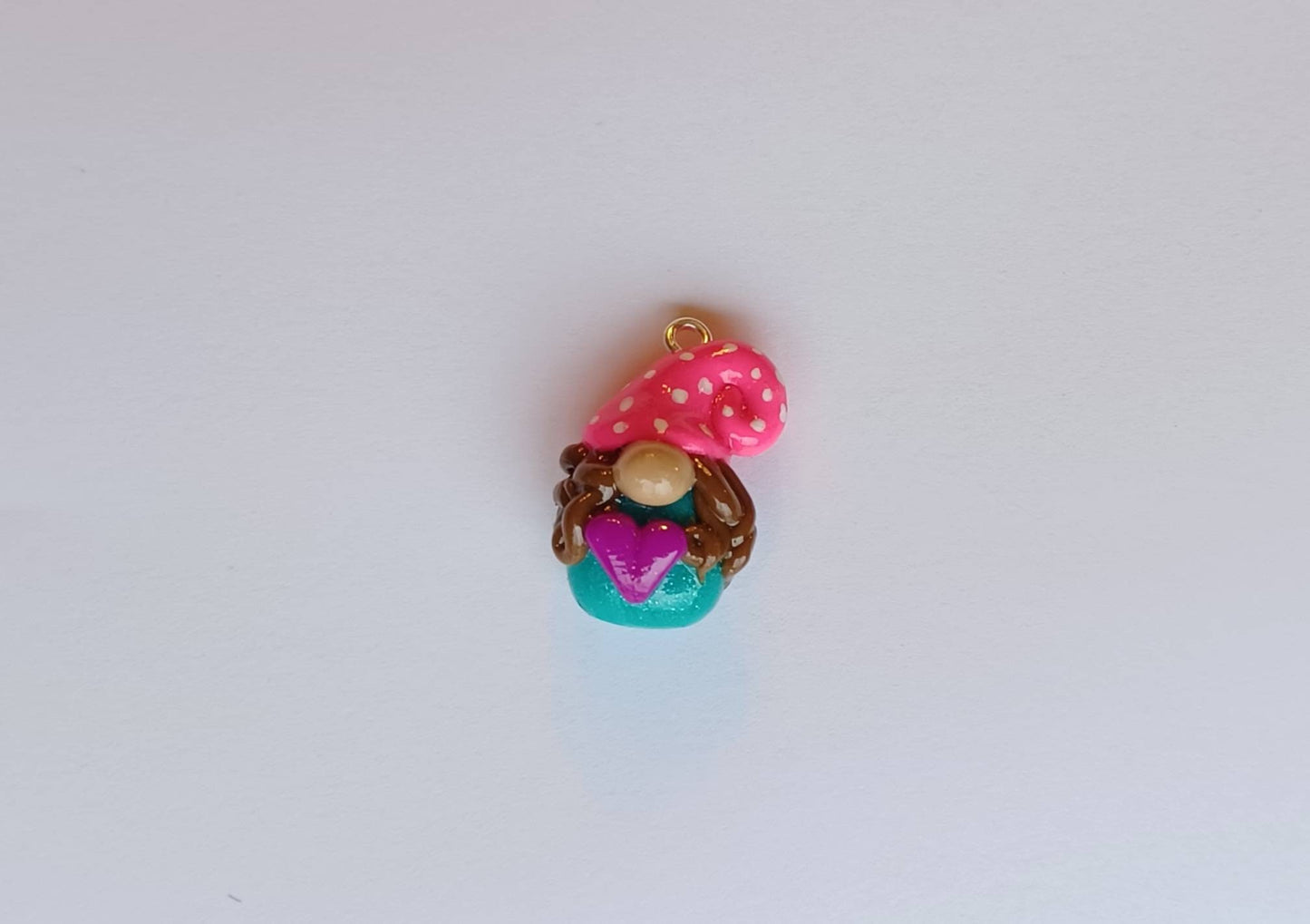 Kawaii fairy gnome toadstool charms / polymer clay gnome charms / kawaii toadstool charms / gnome charms sunflower heart