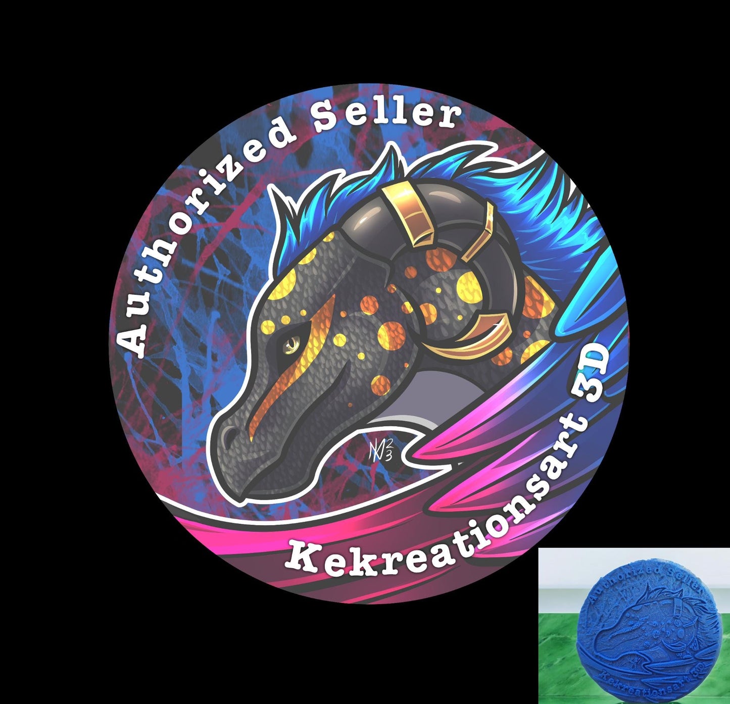 3D articulated blue green metallic leafy dragon keychain / 3d printed dragon 3d printed animals figurine knick knack Fidget keychain